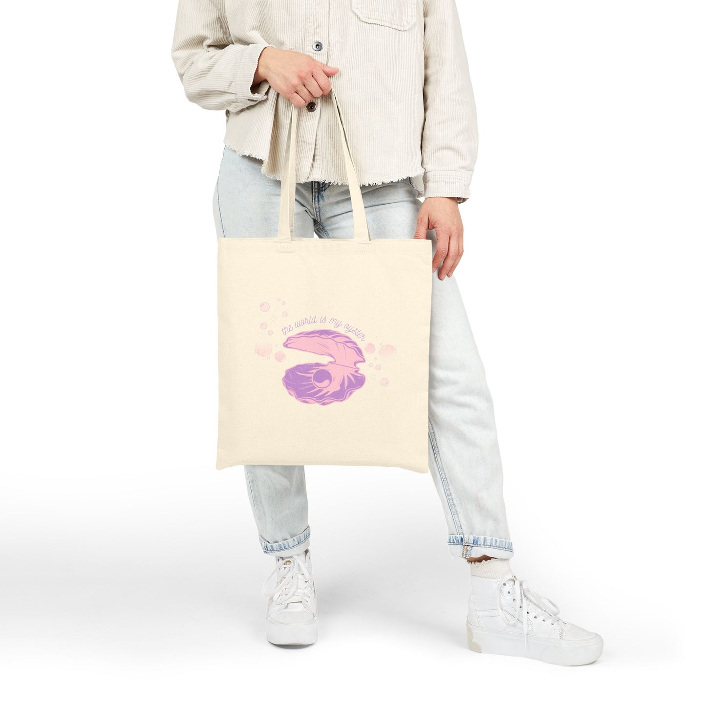 ‘the world is my oyster’ Canvas Tote Bag