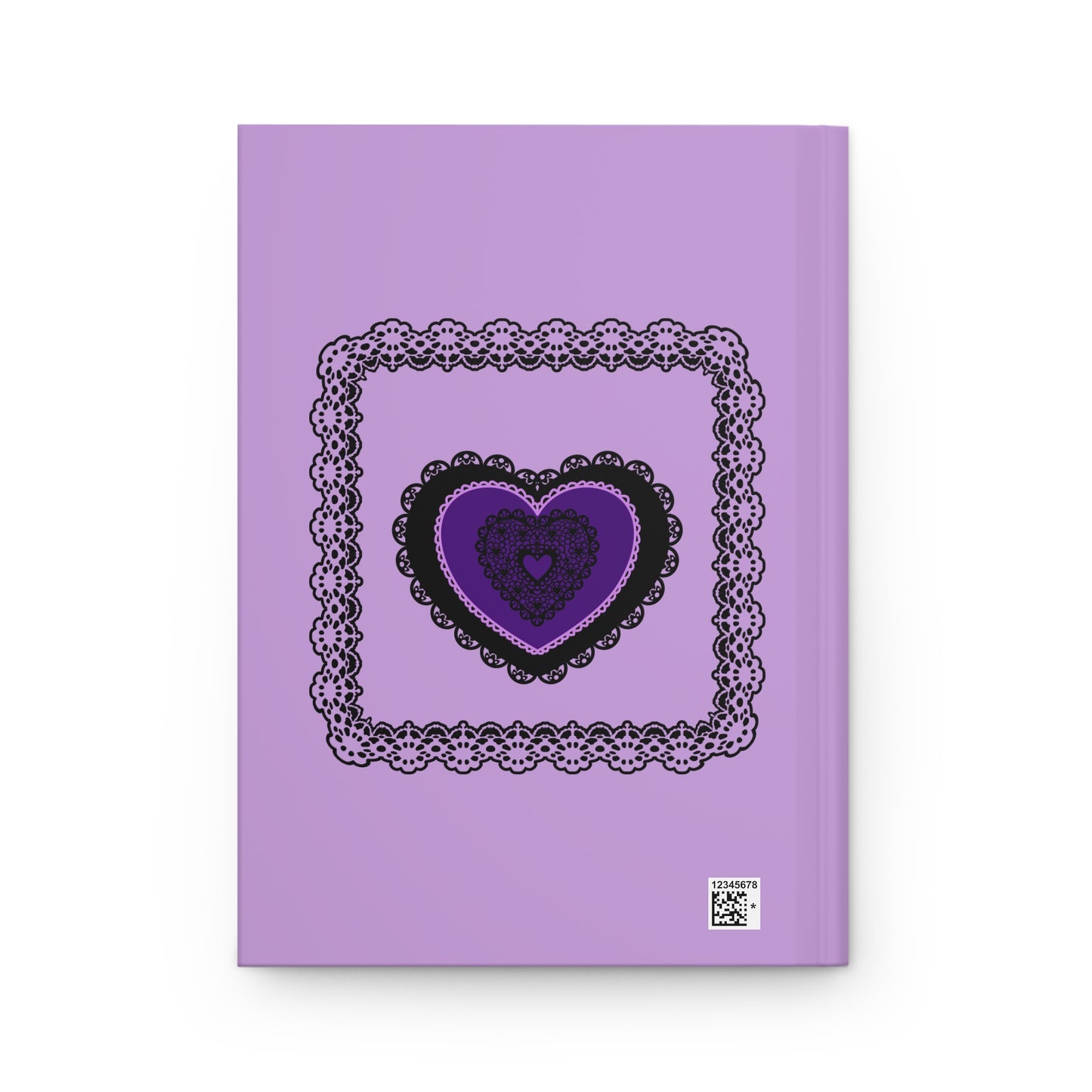 Dark Lacy Heart Hardcover Journal