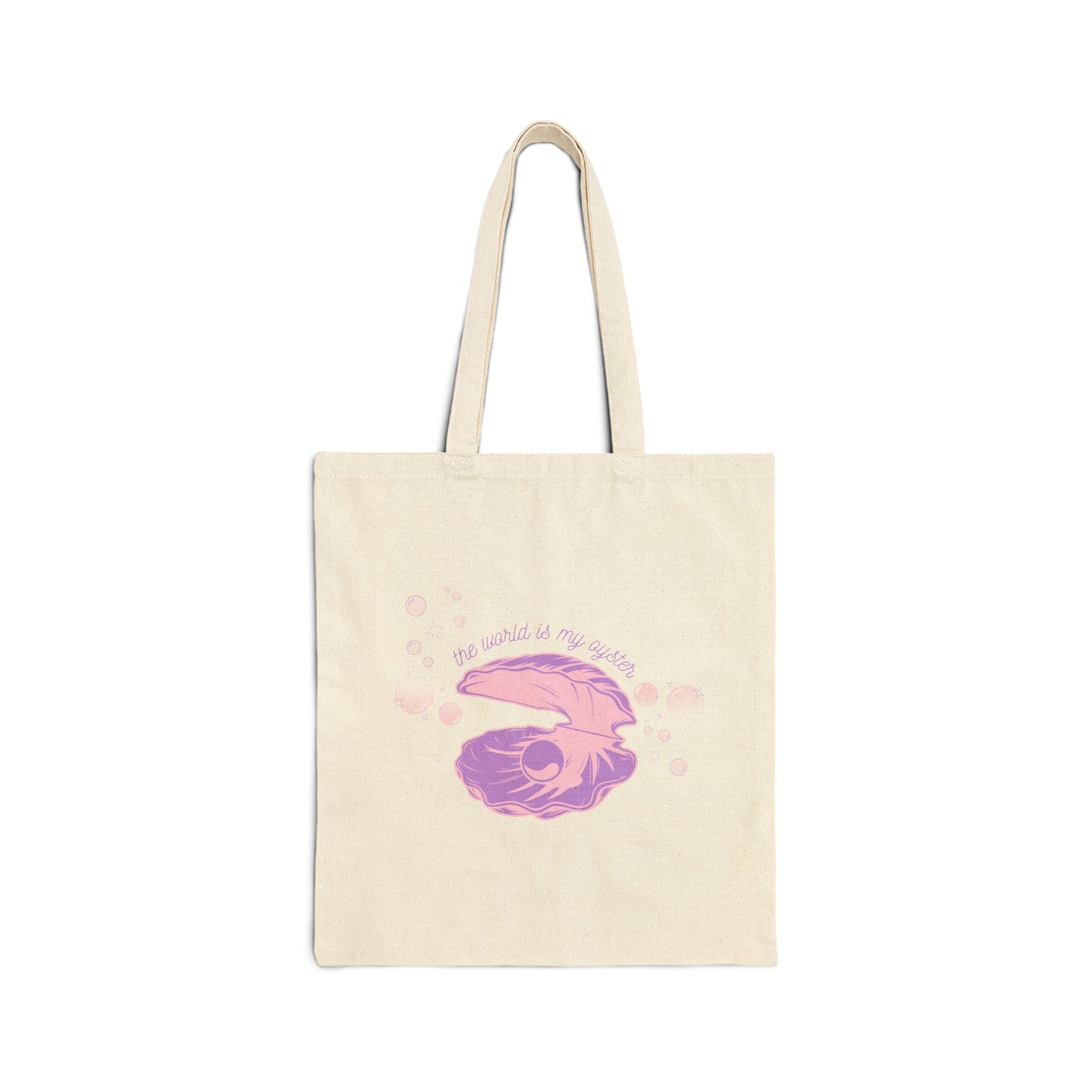 ‘the world is my oyster’ Canvas Tote Bag