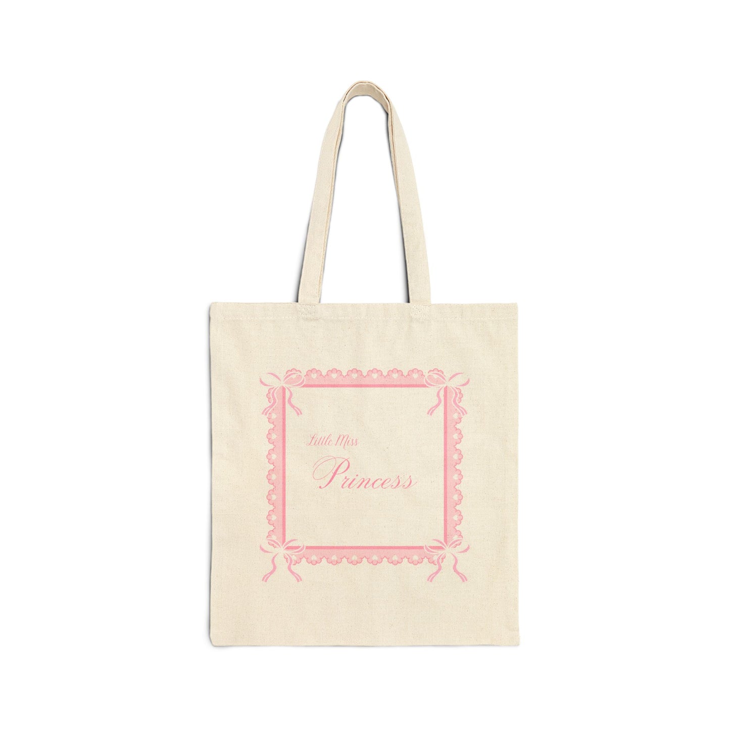 ‘Little Miss Princess’ Canvas Tote Bag
