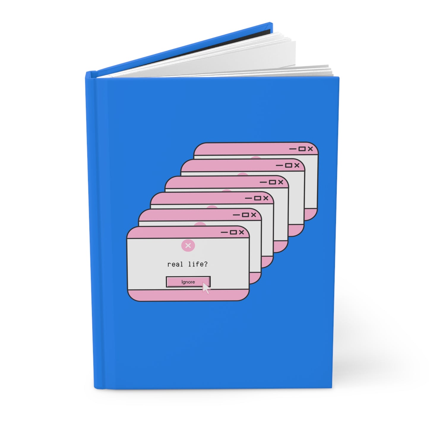 ‘real life?’ Blue Hardcover Journal