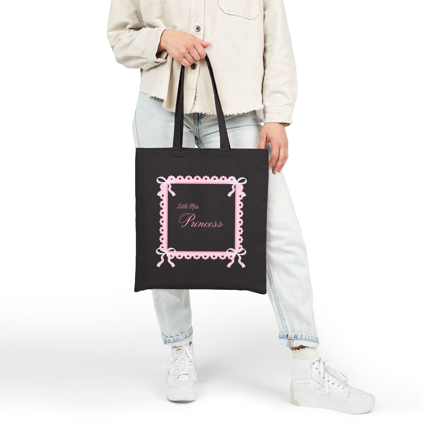‘Little Miss Princess’ Canvas Tote Bag