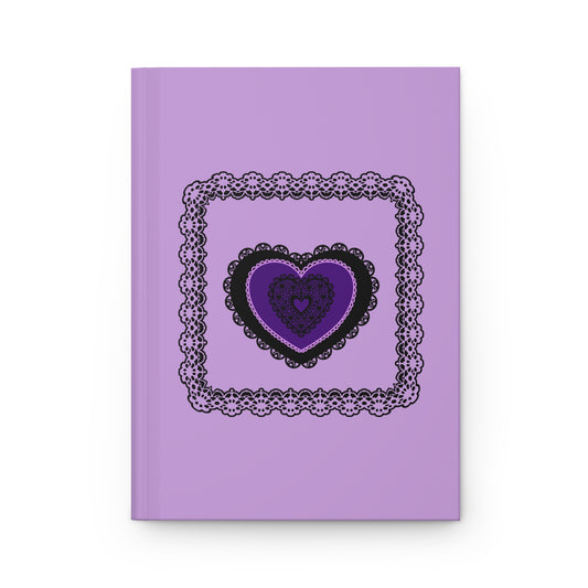 Dark Lacy Heart Hardcover Journal