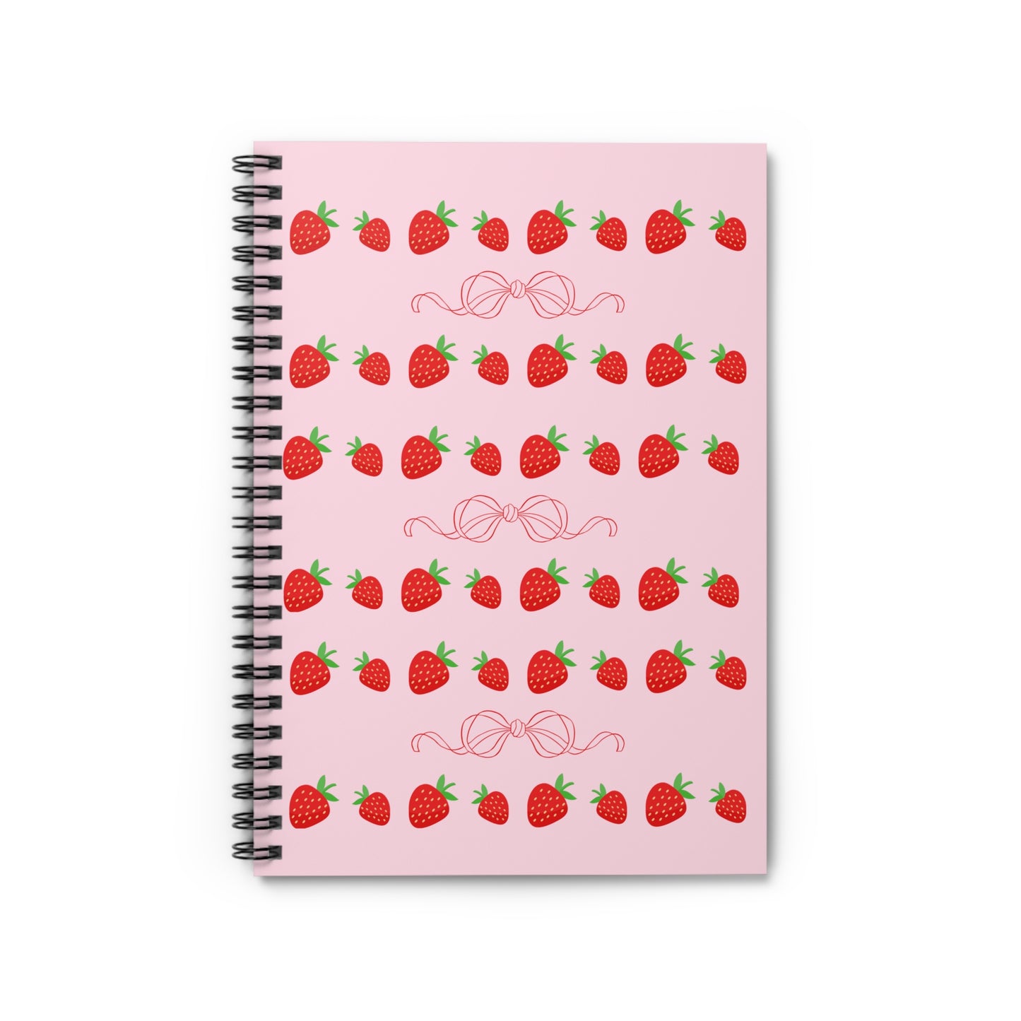 Strawberry Spiral Notebook