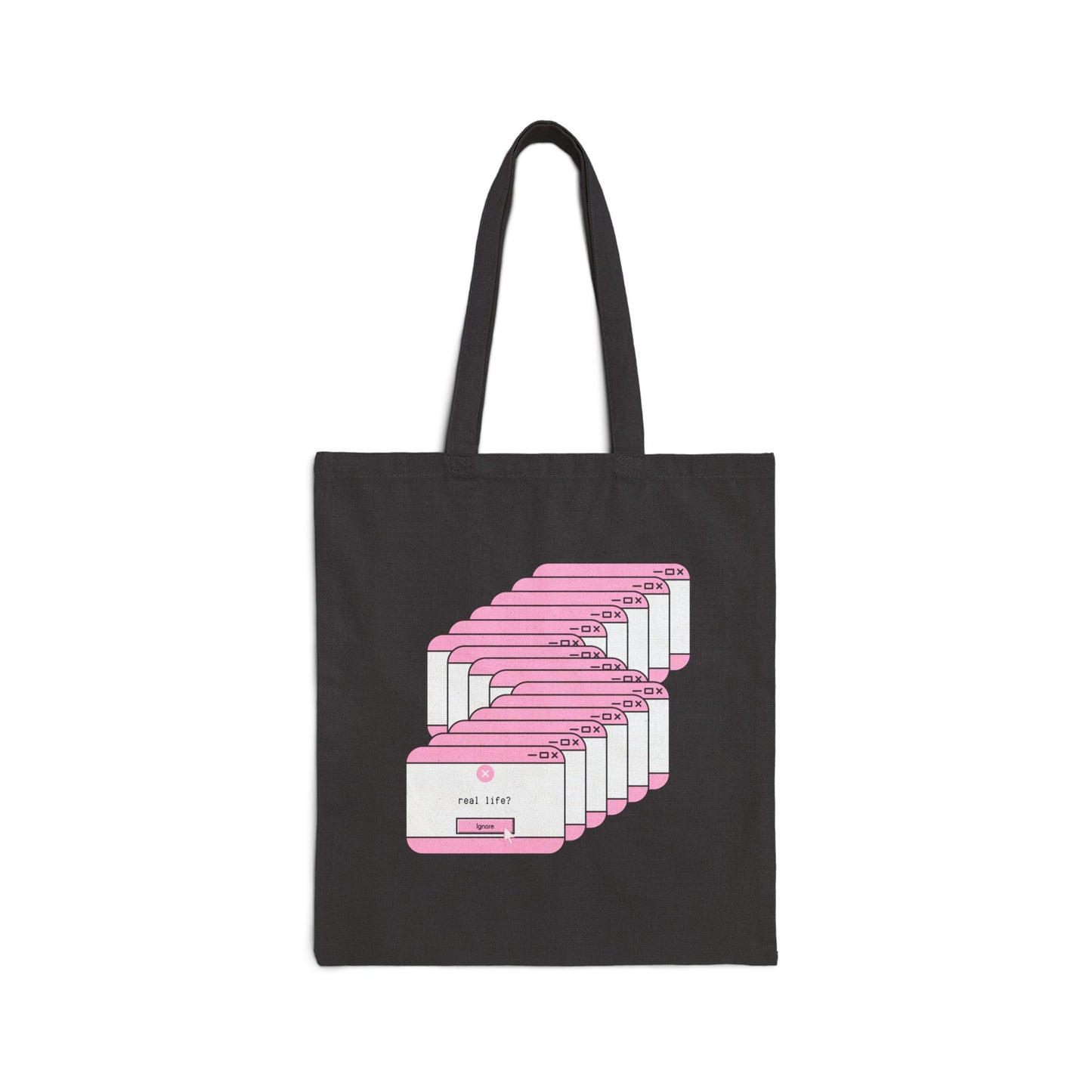 ‘real life?’ Cotton Canvas Tote
