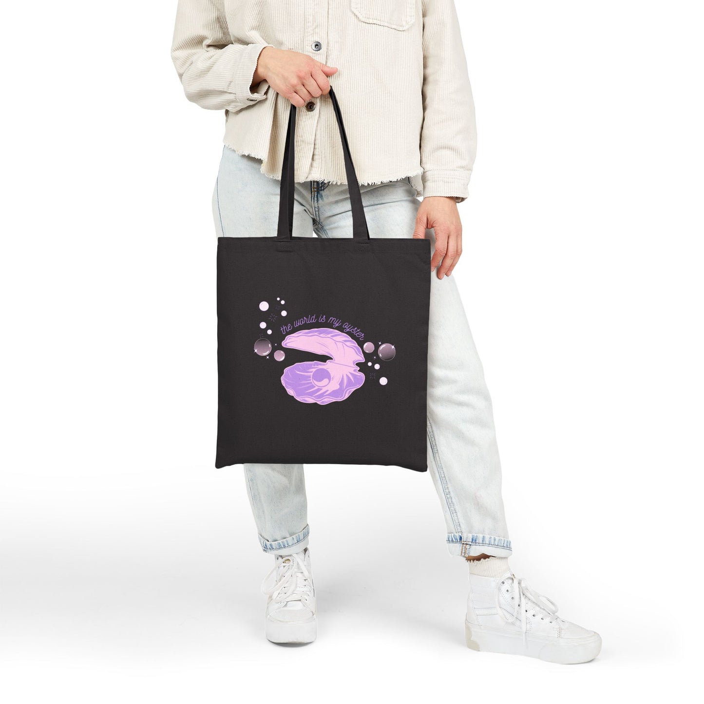‘the world is my oyster’ Canvas Tote Bag