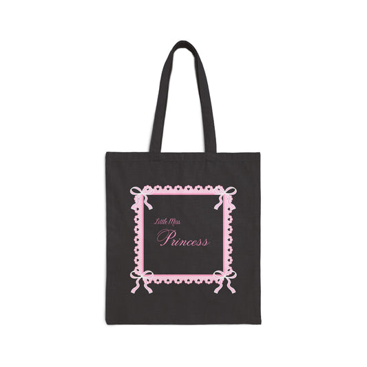 ‘Little Miss Princess’ Canvas Tote Bag