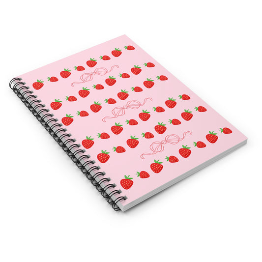 Strawberry Spiral Notebook